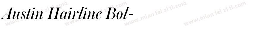 Austin Hairline Bol字体转换